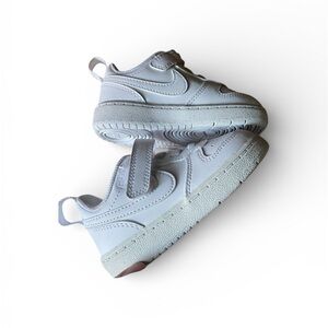 Baby Nike Court Borough White Sneakers size 6c